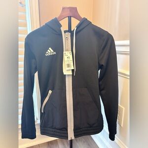 Adidas Team Issue Full-Zip Hoodie Women's, Black, Size XS New